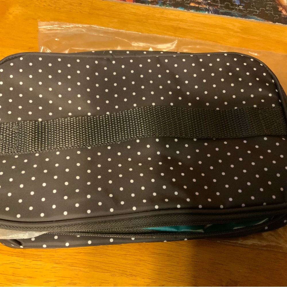 Thirty-One Swiss Dot Glamour Bag